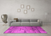 Machine Washable Abstract Pink Modern Rug, wshabs5253pnk