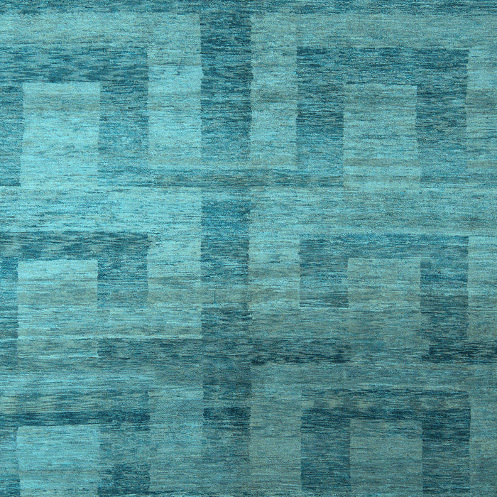 Square Machine Washable Abstract Light Blue Modern Rug, wshabs5253lblu
