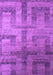 Machine Washable Abstract Purple Modern Area Rugs, wshabs5253pur