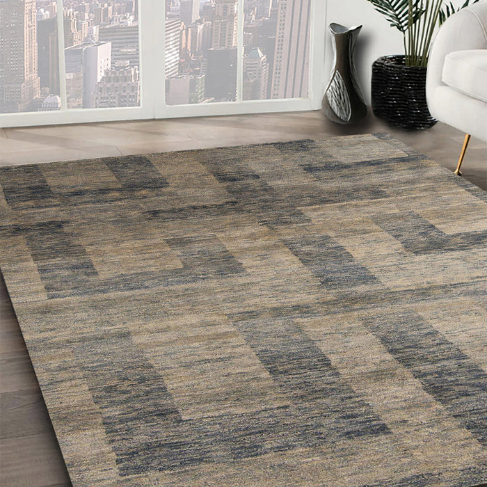 Machine Washable Abstract Puce Purple Rug in a Family Room, wshabs5253