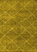 Machine Washable Abstract Yellow Modern Rug, wshabs5254yw