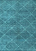 Machine Washable Abstract Light Blue Modern Rug, wshabs5254lblu