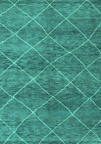 Abstract Turquoise Modern Rug, abs5254turq