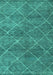 Abstract Turquoise Modern Rug, abs5254turq