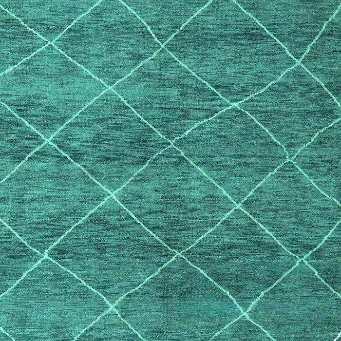 Abstract Turquoise Modern Rug, abs5254turq