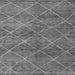 Square Machine Washable Abstract Gray Modern Rug, wshabs5254gry