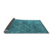 Sideview of Abstract Light Blue Modern Rug, abs5254lblu