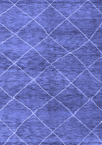 Abstract Blue Modern Rug, abs5254blu