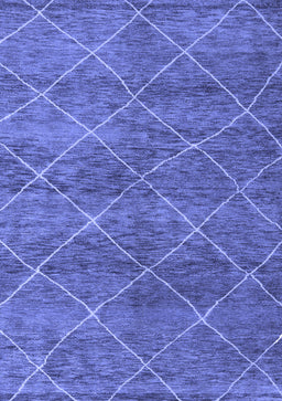 Abstract Blue Modern Rug, abs5254blu