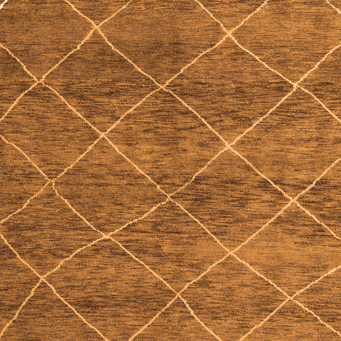 Machine Washable Abstract Orange Modern Area Rugs, wshabs5254org