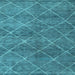 Square Abstract Light Blue Modern Rug, abs5254lblu