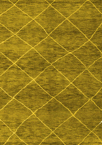 Abstract Yellow Modern Rug, abs5254yw