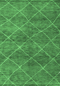 Abstract Emerald Green Modern Rug, abs5254emgrn