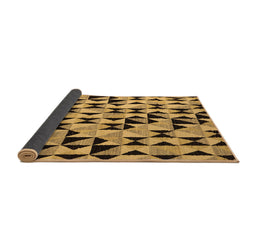 Sideview of Abstract Brown Modern Rug, abs5255brn