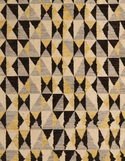 Abstract Dark Brown Modern Rug, abs5255