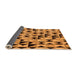 Sideview of Abstract Orange Modern Rug, abs5255org