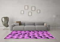 Machine Washable Abstract Purple Modern Rug, wshabs5255pur