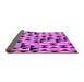 Sideview of Abstract Purple Modern Rug, abs5255pur