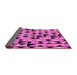 Sideview of Abstract Pink Modern Rug, abs5255pnk