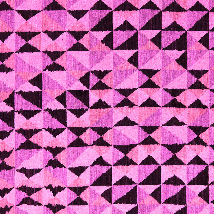 Square Machine Washable Abstract Pink Modern Rug, wshabs5255pnk