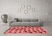 Modern Red Washable Rugs