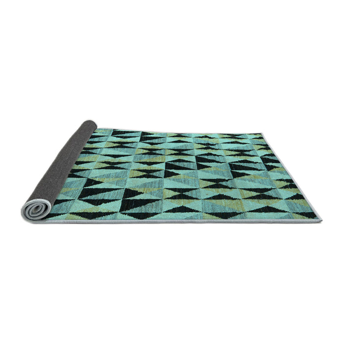 Sideview of Abstract Light Blue Modern Rug, abs5255lblu