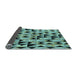 Sideview of Abstract Light Blue Modern Rug, abs5255lblu