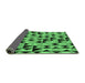 Sideview of Abstract Emerald Green Modern Rug, abs5255emgrn