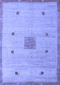 Abstract Blue Modern Rug, abs5256blu