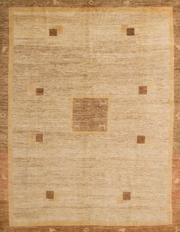 Machine Washable Abstract Orange Rug, wshabs5256