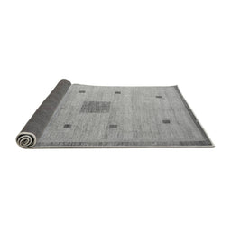 Sideview of Abstract Gray Modern Rug, abs5256gry