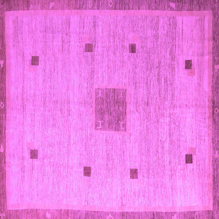 Square Abstract Purple Modern Rug, abs5256pur