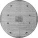 Round Abstract Gray Modern Rug, abs5256gry