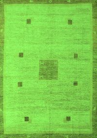 Abstract Green Modern Rug, abs5256grn