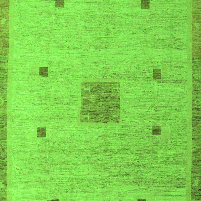 Abstract Green Modern Rug, abs5256grn