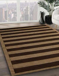 Abstract Light Brown Modern Rug, abs5257