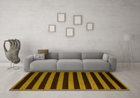 Machine Washable Abstract Yellow Modern Rug, wshabs5257yw