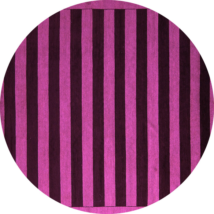 Round Abstract Pink Modern Rug, abs5257pnk