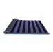 Sideview of Abstract Blue Modern Rug, abs5257blu