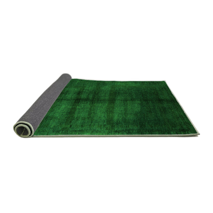 Sideview of Abstract Green Modern Rug, abs5258grn