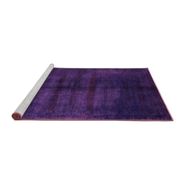 Sideview of Machine Washable Abstract Pink Modern Rug, wshabs5258pnk
