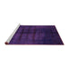 Sideview of Machine Washable Abstract Pink Modern Rug, wshabs5258pnk