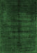 Machine Washable Abstract Emerald Green Modern Area Rugs, wshabs5258emgrn