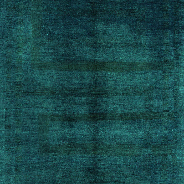 Machine Washable Abstract Turquoise Modern Area Rugs, wshabs5258turq