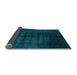 Sideview of Abstract Light Blue Modern Rug, abs5258lblu