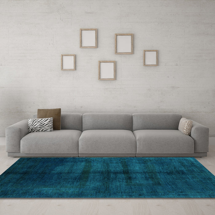 Machine Washable Abstract Light Blue Modern Rug in a Living Room, wshabs5258lblu