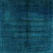 Square Abstract Light Blue Modern Rug, abs5258lblu