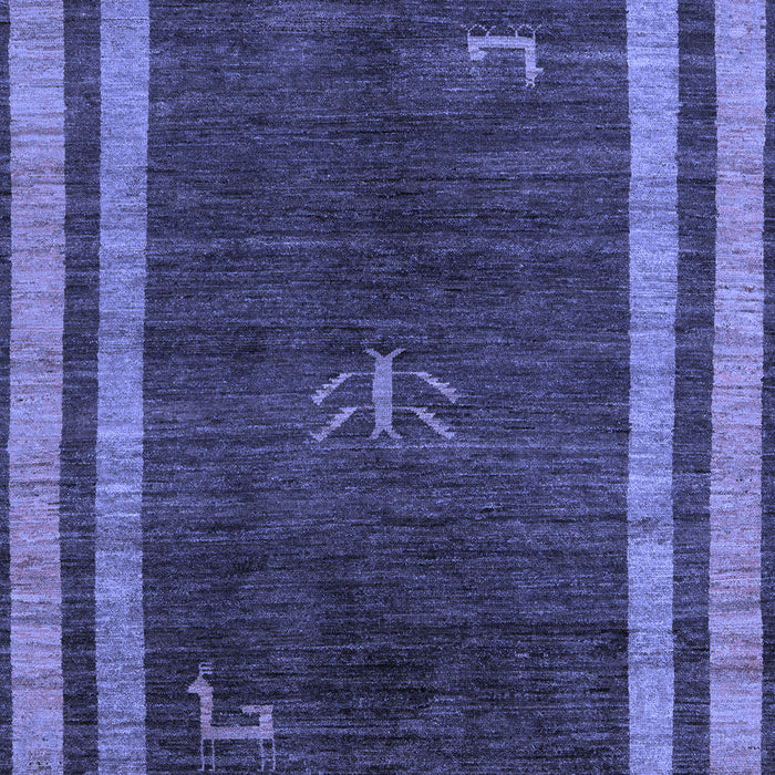Machine Washable Abstract Blue Modern Rug, wshabs5259blu