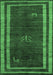 Abstract Emerald Green Modern Rug, abs5259emgrn