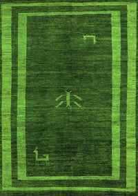 Abstract Green Modern Rug, abs5259grn